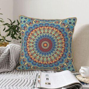 Boho Decorative Pillow Cover 18x18 Inch